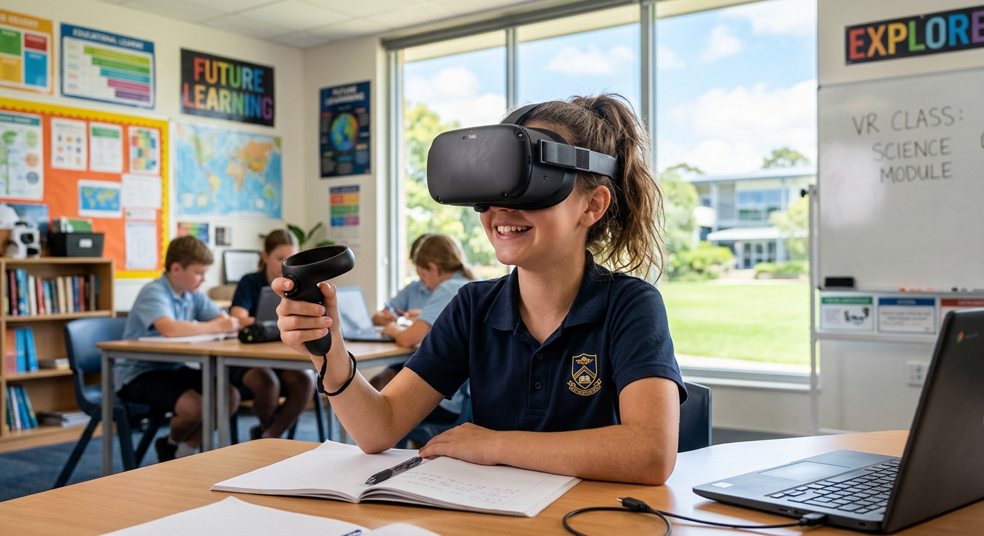 VR Classroom eLearning Student